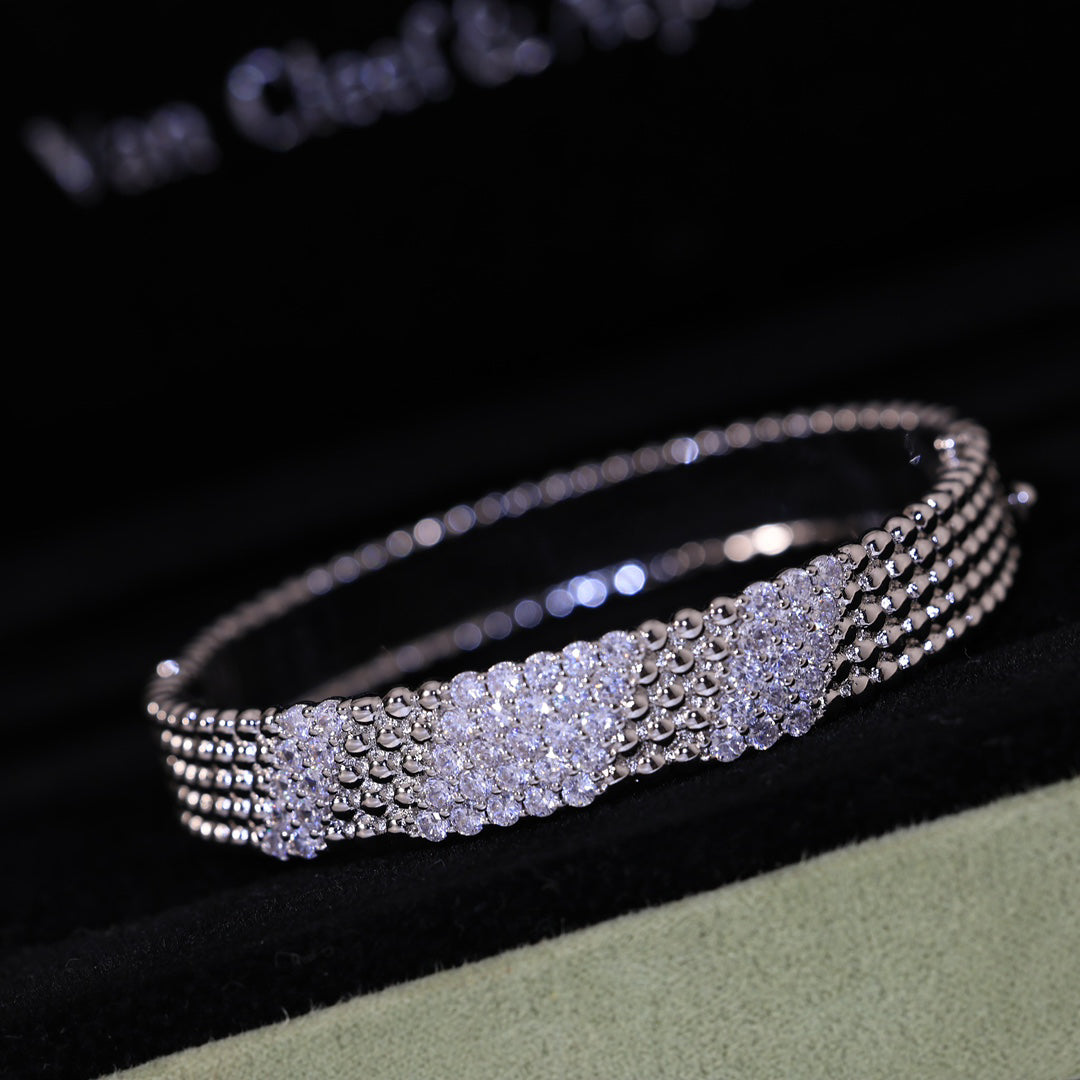 [Elowen jewelsry] FÜNFREIHIGES DIAMANTARMBAND