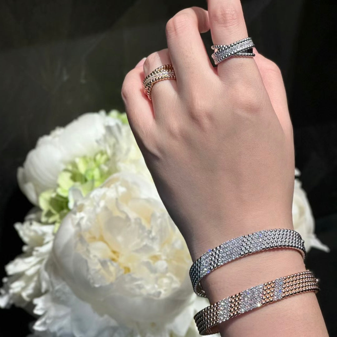 [Elowen jewelsry] FÜNFREIHIGES DIAMANTARMBAND