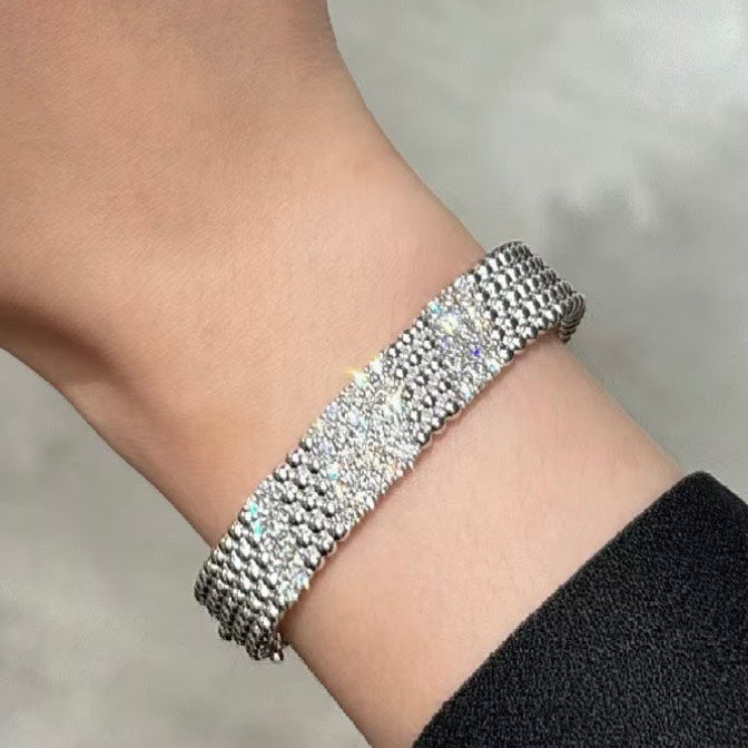 [Elowen jewelsry] FÜNFREIHIGES DIAMANTARMBAND