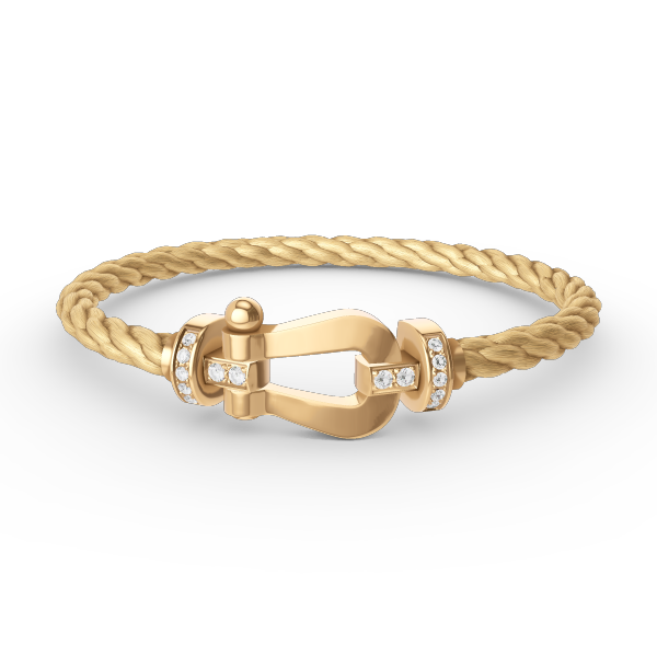 [Elowen jewelsry ]FORCE LARGE HORSESHOE HALF DIAMOND BRACELET GOLD