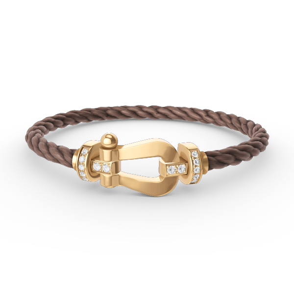 [Elowen jewelsry ]FORCE LARGE HORSESHOE HALF DIAMOND BRACELET GOLD