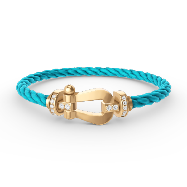 [Elowen jewelsry ]FORCE LARGE HORSESHOE HALF DIAMOND BRACELET GOLD