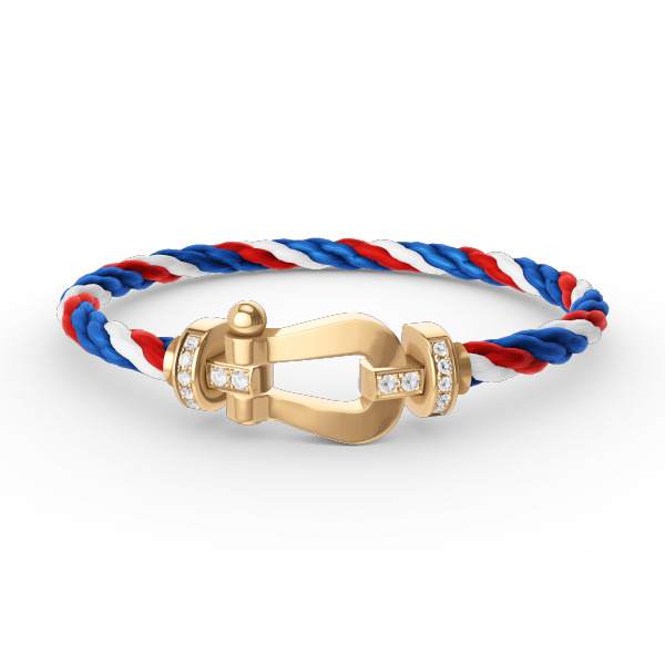 [Elowen jewelsry ]FORCE LARGE HORSESHOE HALF DIAMOND BRACELET GOLD