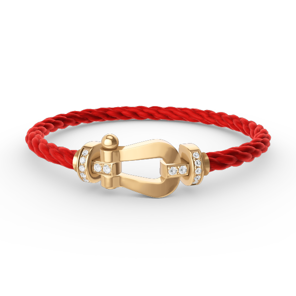 [Elowen jewelsry ]FORCE LARGE HORSESHOE HALF DIAMOND BRACELET GOLD