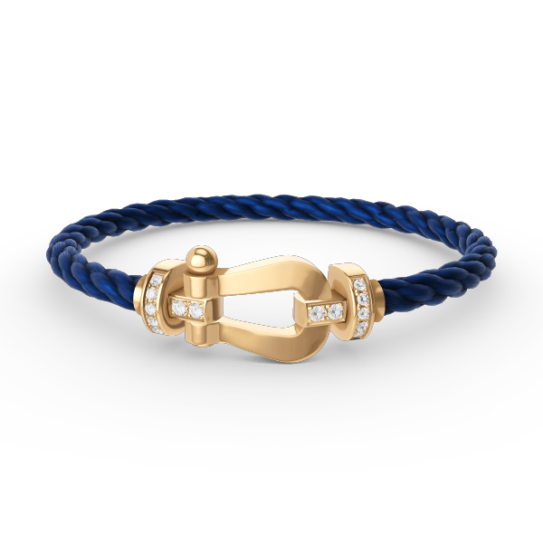 [Elowen jewelsry ]FORCE LARGE HORSESHOE HALF DIAMOND BRACELET GOLD