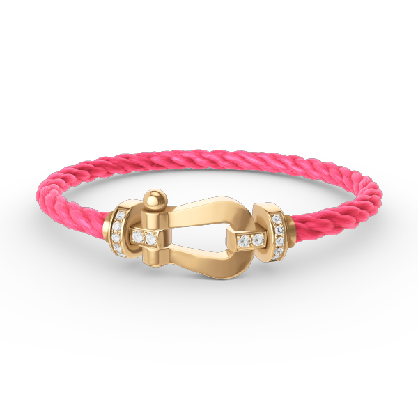 [Elowen jewelsry ]FORCE LARGE HORSESHOE HALF DIAMOND BRACELET GOLD