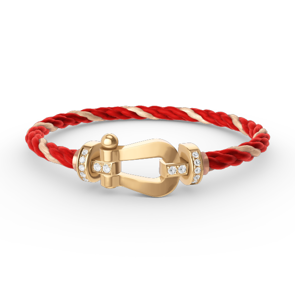 [Elowen jewelsry ]FORCE LARGE HORSESHOE HALF DIAMOND BRACELET GOLD