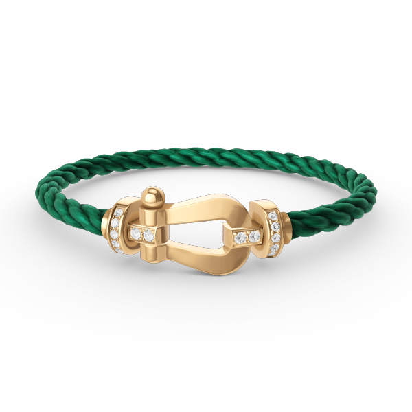 [Elowen jewelsry ]FORCE LARGE HORSESHOE HALF DIAMOND BRACELET GOLD