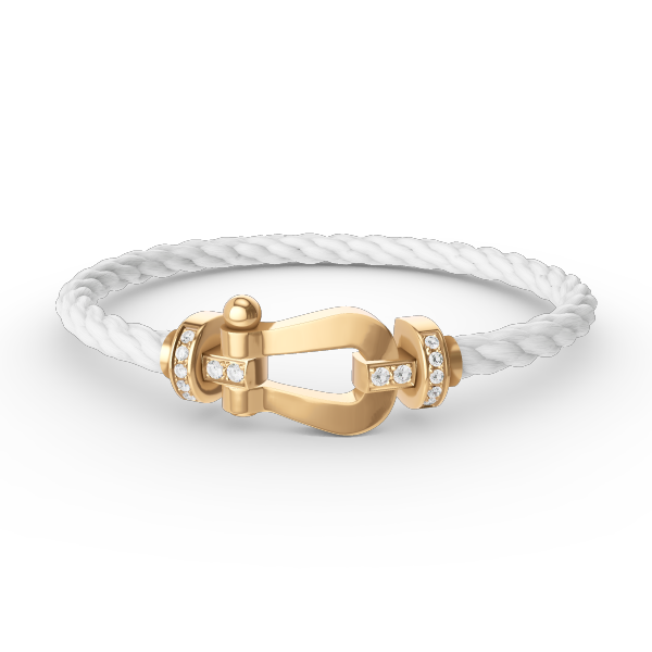 [Elowen jewelsry ]FORCE LARGE HORSESHOE HALF DIAMOND BRACELET GOLD