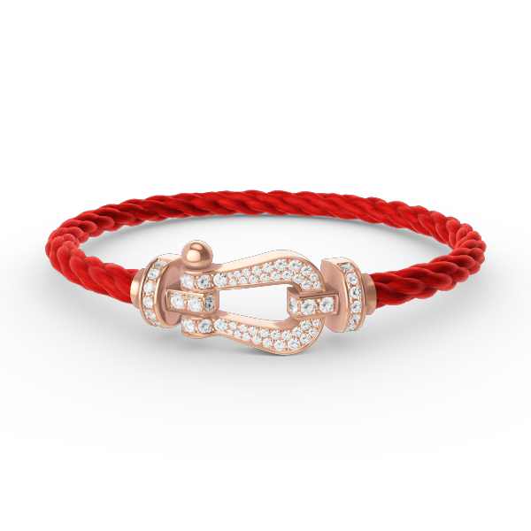 [Elowen jewelsry ]FORCE LARGE HORSESHOE FULL DIAMOND BRACELET ROSE GOLD