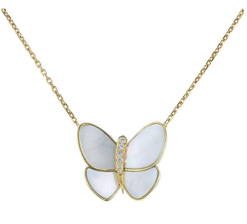 {
  "Elowen jewelsry": "Elowen ジュエリー",
  "BUTTERFLY GOLD MOP DIAMOND NECKLACE": "バタフライ ゴールド MOP ダイヤモンド ネックレス"
}