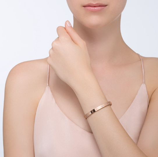 [Elowen jewelsry ]LOVE BRACELET 6.1MM 4 DIAMONDS