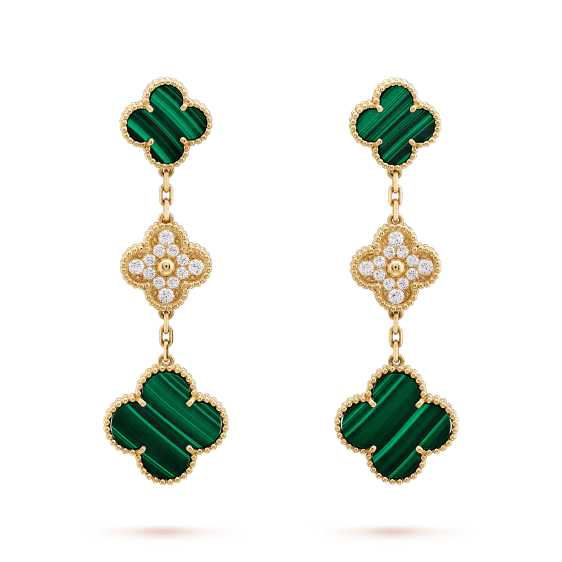 {
  "Elowen jewelsry": "Elowen ジュエリー",
  "CLOVER EARRINGS GOLD MALACHITE DIAMOND 3 MOTIF": "クローバーピアス ゴールド マラカイト ダイヤモンド 3モチーフ"
}