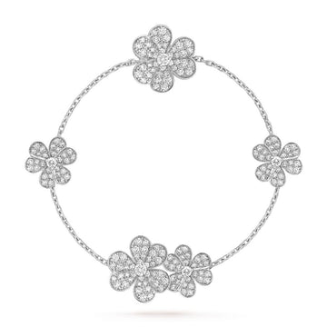 [Elowen jewelsry ]フリヴォル シルバー 5フラワー ブレスレット