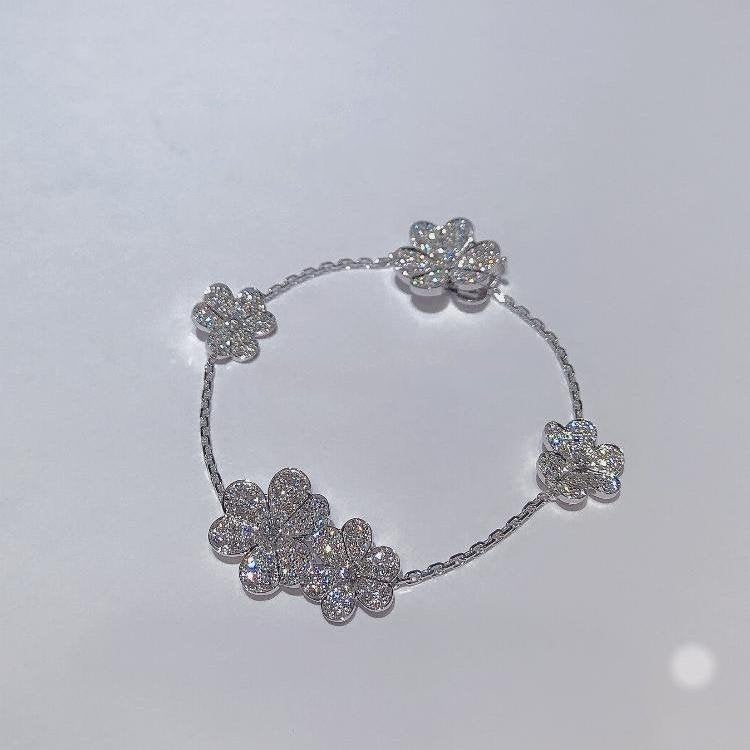 [Elowen jewelsry ]フリヴォル シルバー 5フラワー ブレスレット