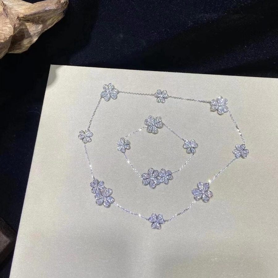 [Elowen jewelsry ]フリヴォル シルバー 5フラワー ブレスレット