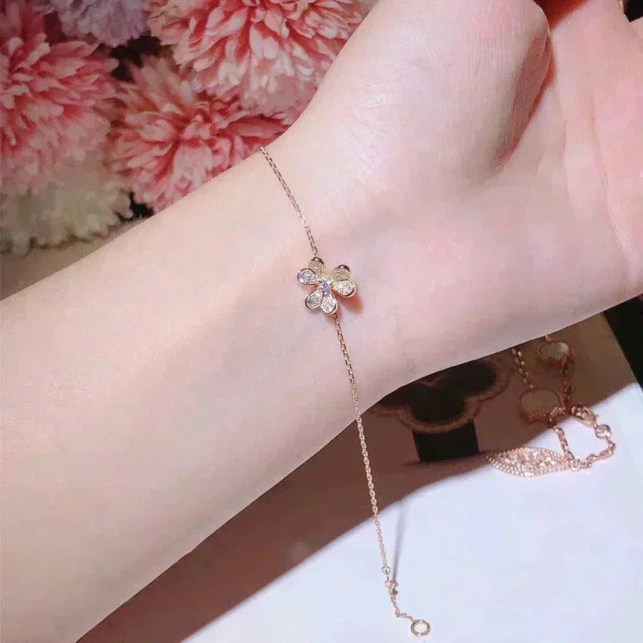 [Elowen jewelsry ]FRIVOLE GOLD FLOWER DIAMOND BRACELET