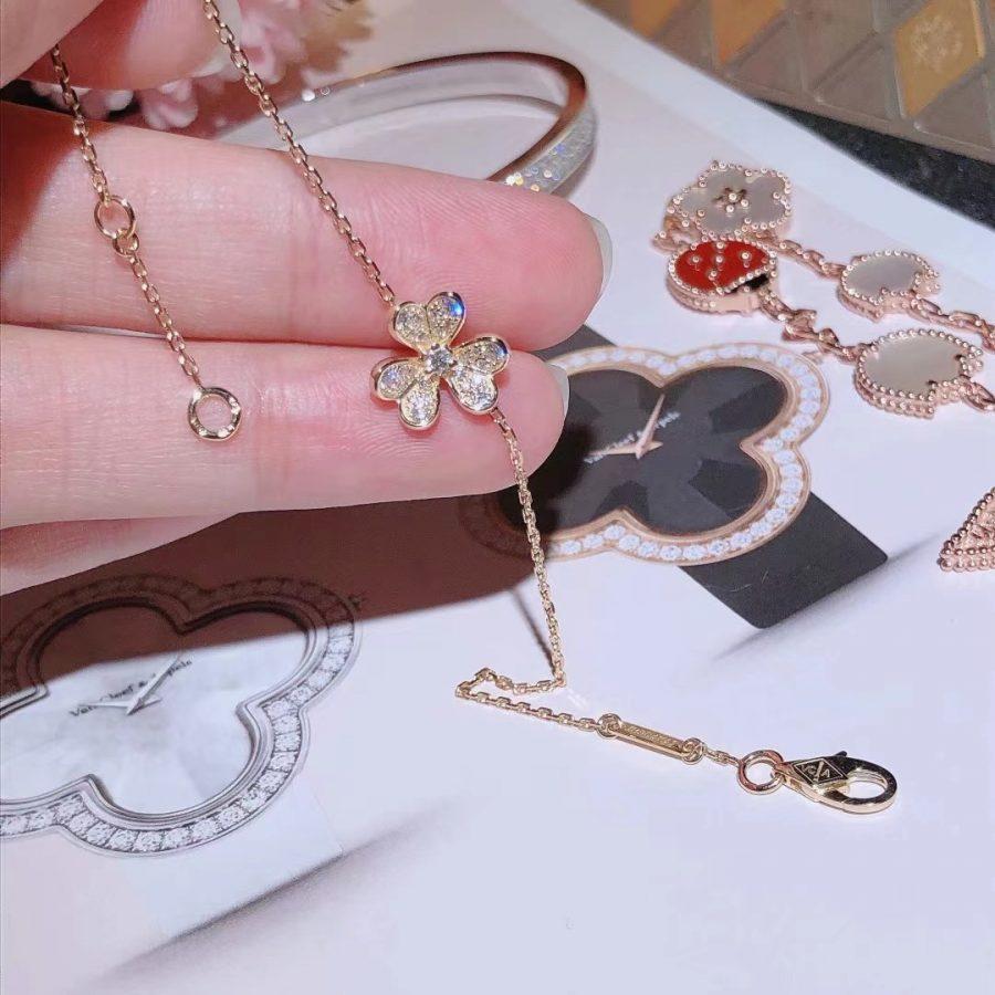 [Elowen jewelsry ]FRIVOLE GOLD FLOWER DIAMOND BRACELET