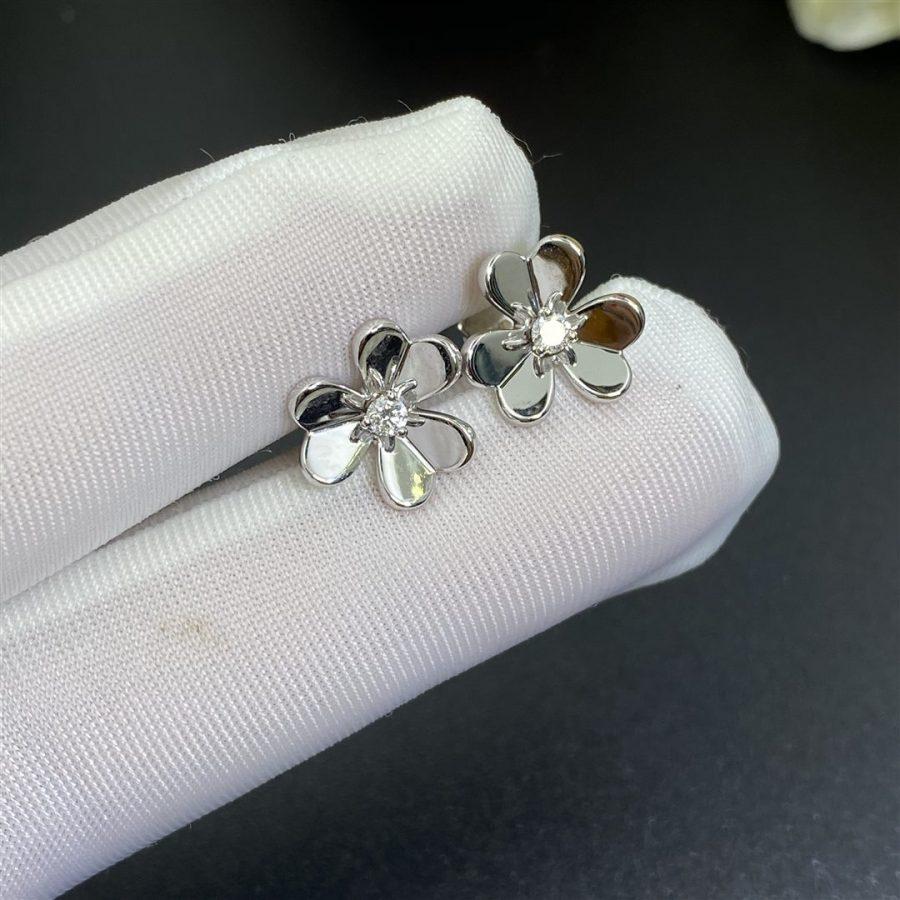 [Elowen jewelsry ]FRIVOLE MINI SILVER FLOWER EARRINGS