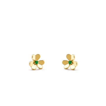 [Elowen jewelsry ]FRIVOLE  FLOWER MALACHITE EARRINGS