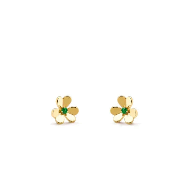[Elowen jewelsry ]FRIVOLE  FLOWER MALACHITE EARRINGS