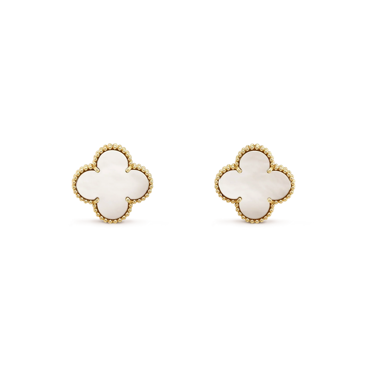 {
  "Elowen jewelsry": "Elowen Schmuck",
  "CLOVER MEDIUM 1 MOTIF WHITE MOP STUD EARRINGS": "CLOVER MITTLERE OHRSTECKER MIT 1 MOTIV AUS WEISSEM PERLMUTT"
}