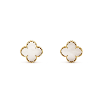 {
  "Elowen jewelsry": "Elowen Schmuck",
  "CLOVER MEDIUM 1 MOTIF WHITE MOP STUD EARRINGS": "CLOVER MITTLERE OHRSTECKER MIT 1 MOTIV AUS WEISSEM PERLMUTT"
}