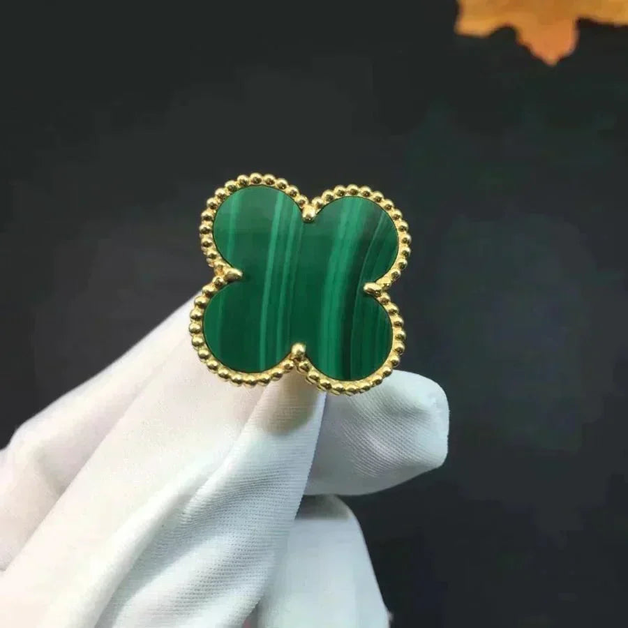 [Elowen jewelsry ]CLOVER MALACHITE RING