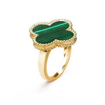 [Elowen jewelsry ]CLOVER MALACHITE RING