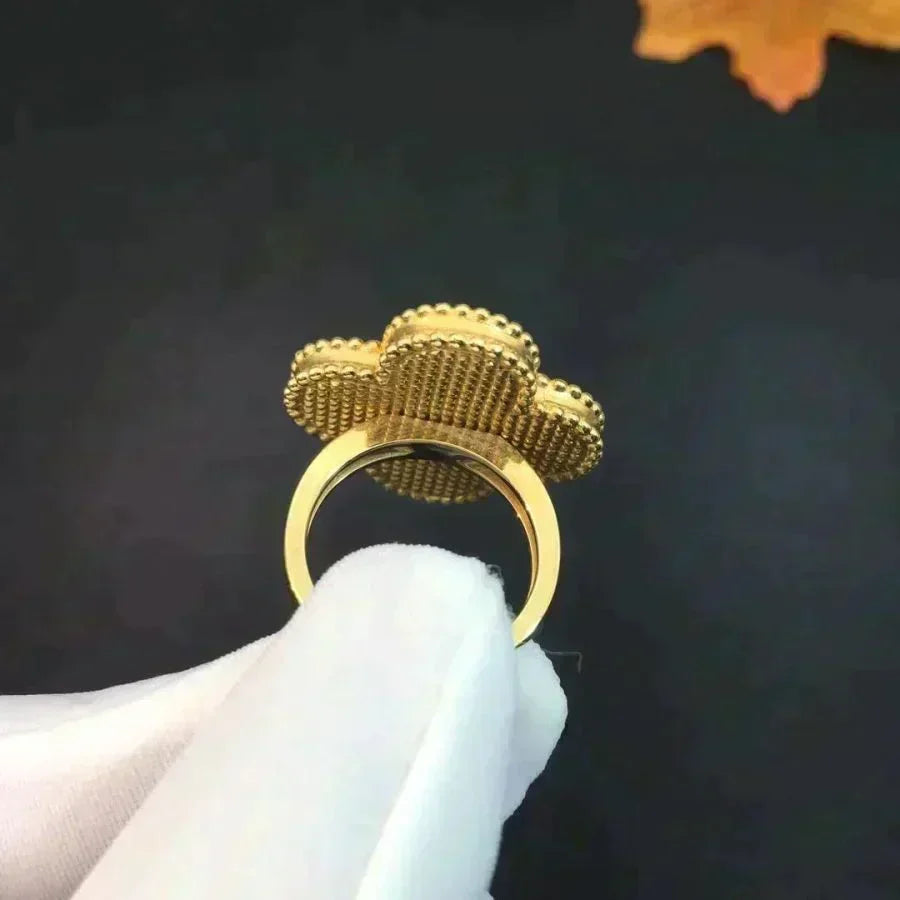 [Elowen jewelsry ]CLOVER MALACHITE RING