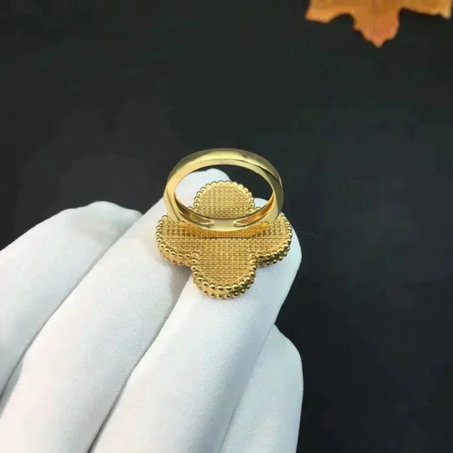 [Elowen jewelsry ]CLOVER MALACHITE RING