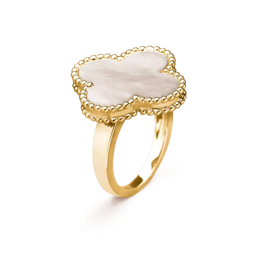 [Elowen jewelsry ]CLOVER WHITE MOP RING