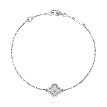[Elowen jewelsry ]CLOVER  SINGLE FLOWER BRACELET SILVER