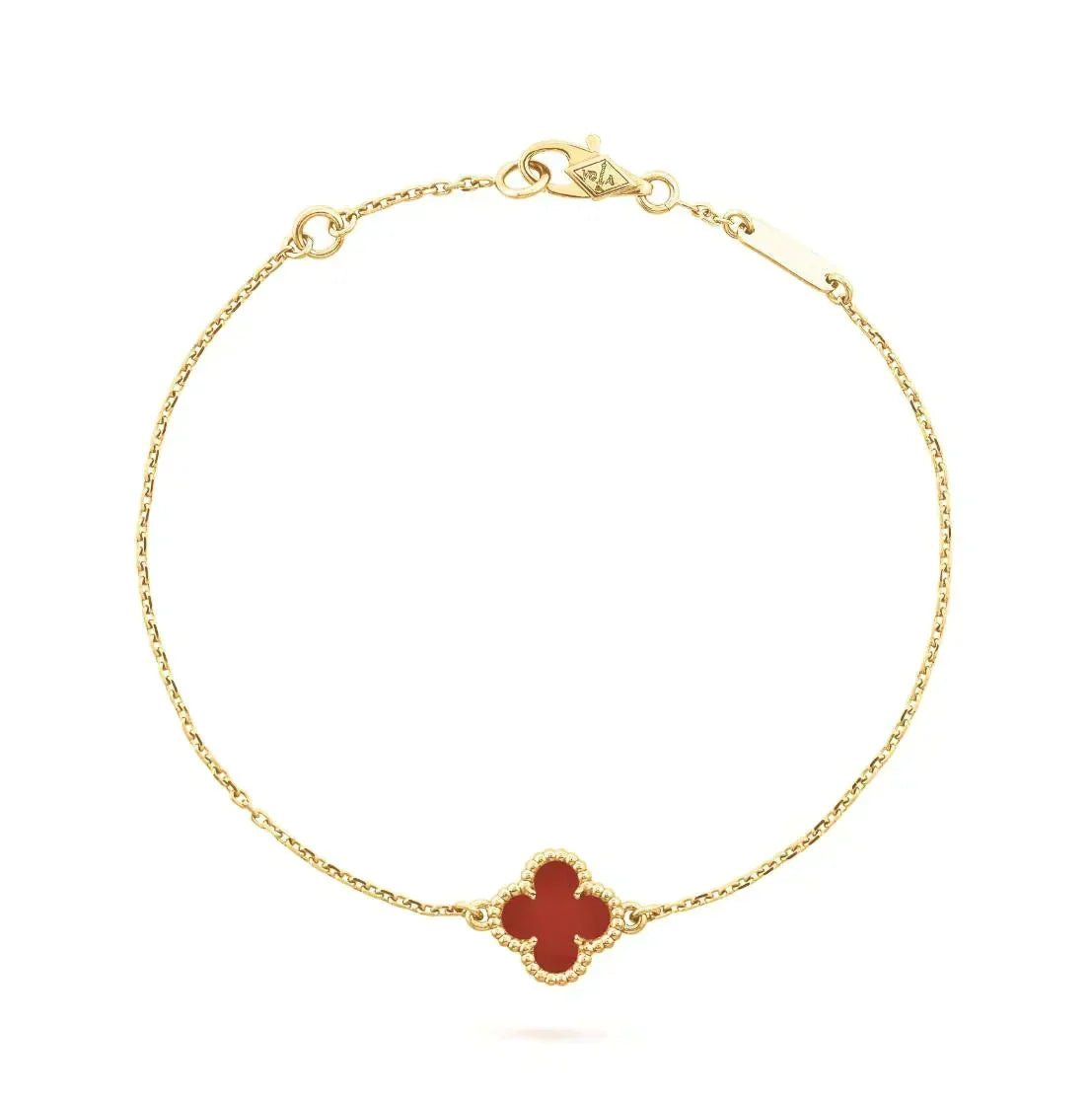 [Elowen Schmuck] KLEE KARNEOL EINZELBLÜTEN-ARMBAND