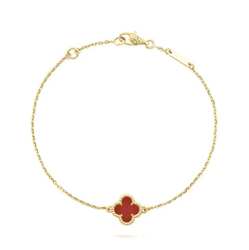 [Elowen Schmuck] KLEE KARNEOL EINZELBLÜTEN-ARMBAND