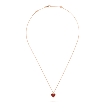 [Elowen jewelsry ]SWEET CLOVER CARNELIAN HEART NECKLACE