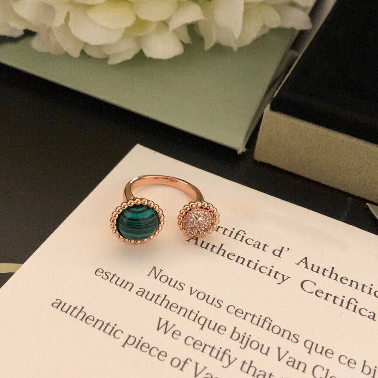 [Elowen jewelsry ]PERLEE COULEURS DIAMOND ROSE GOLD BETWEEN THE FINGER RING