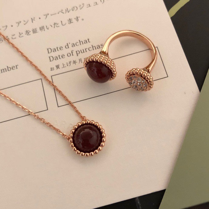 [Elowen jewelsry ]PERLEE COULEURS DIAMOND ROSE GOLD BETWEEN THE FINGER RING