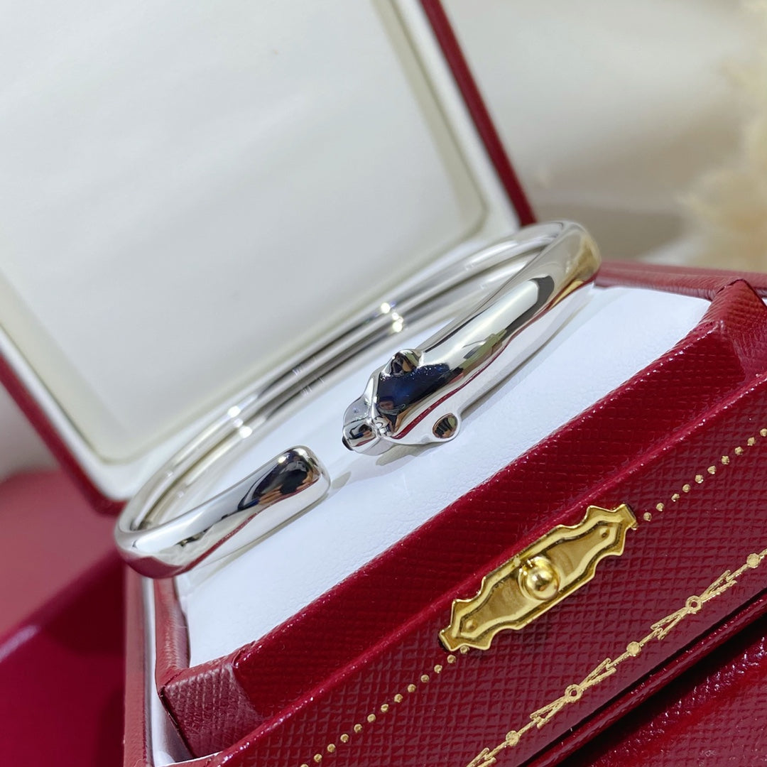[Elowen jewelsry ]PANTHERE SILVER OPEN BRACELET