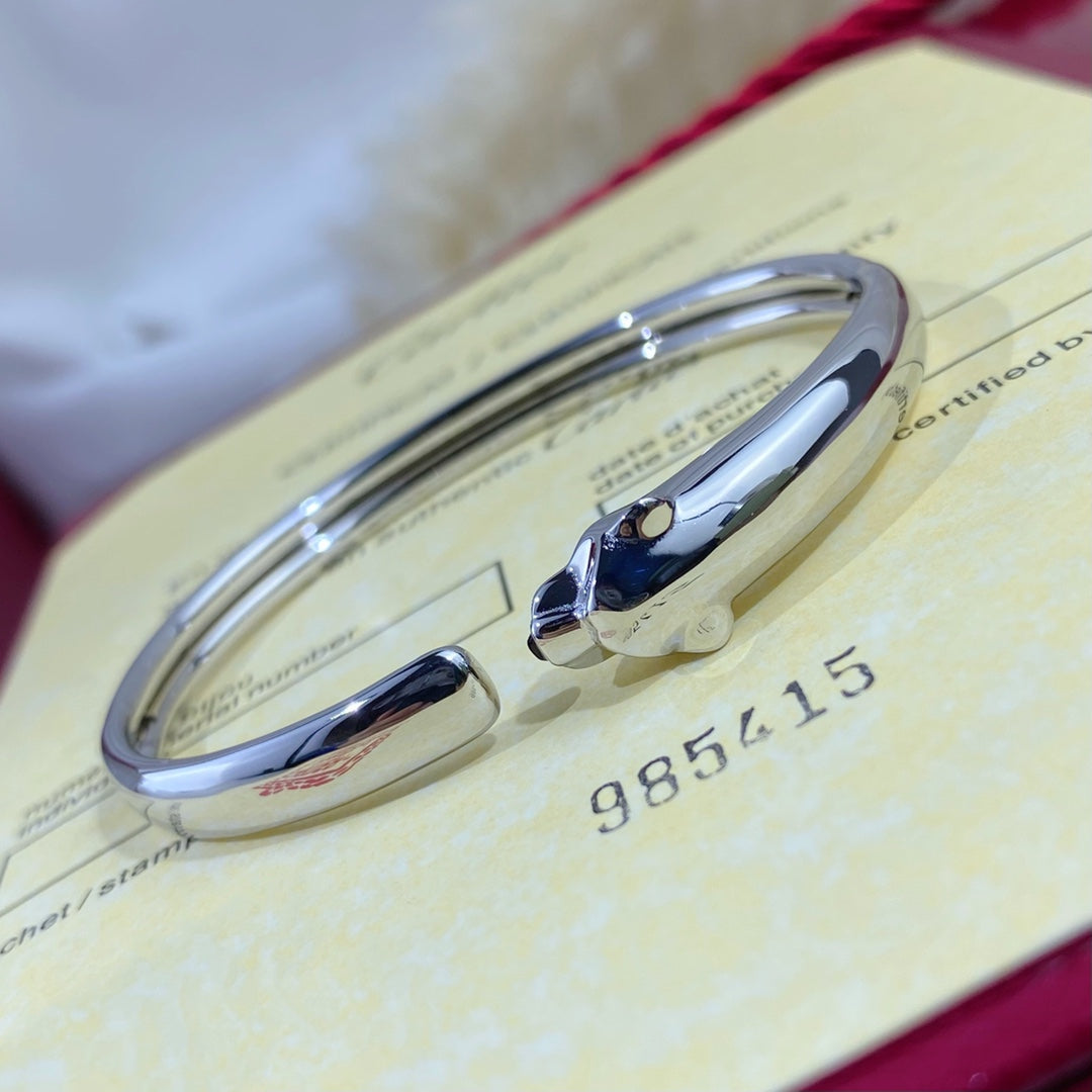 [Elowen jewelsry ]PANTHERE SILVER OPEN BRACELET