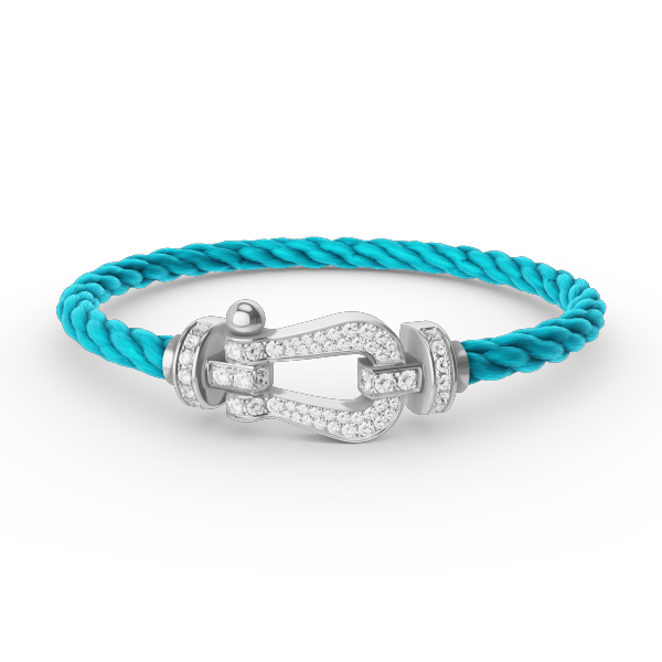 [Elowen jewelsry ]FORCE LARGE HORSESHOE FULL DIAMOND BRACELET SILVER
