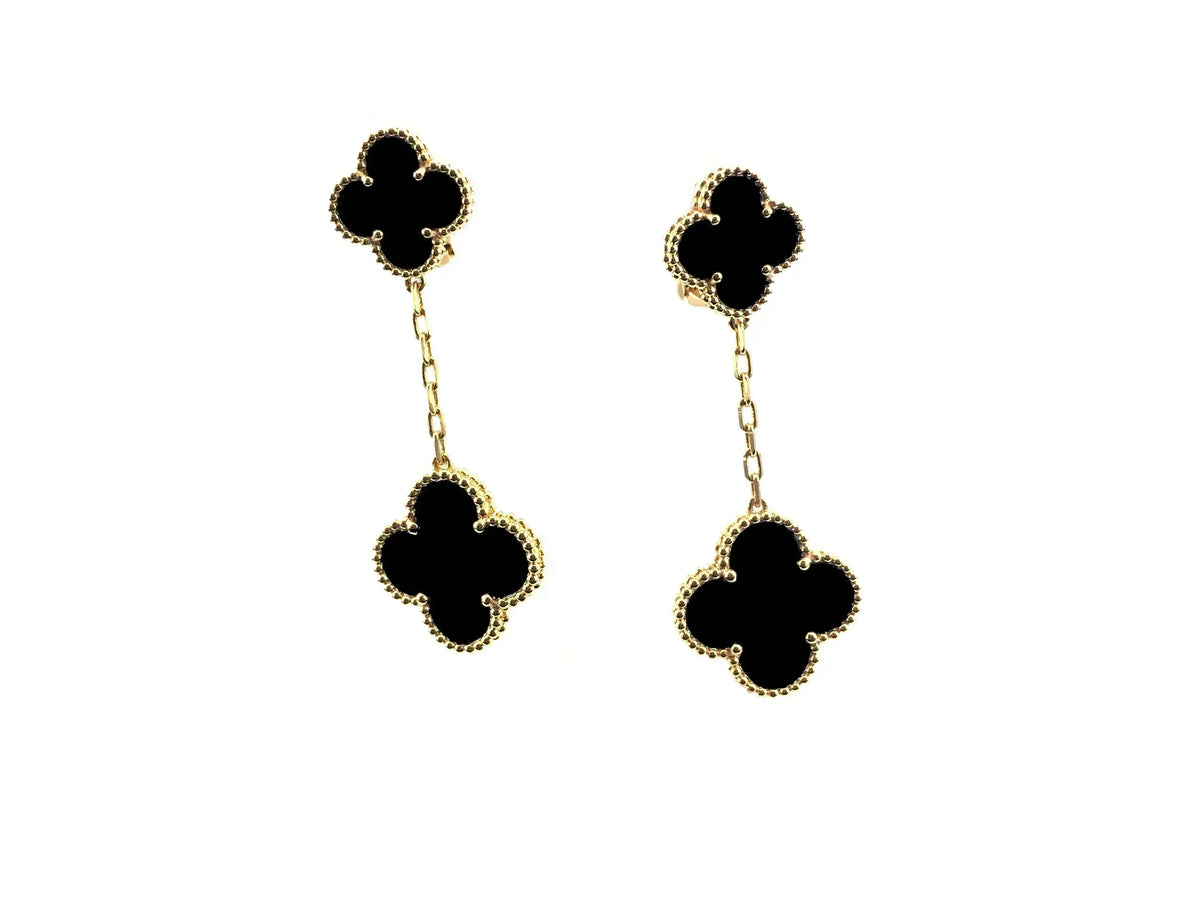 [Elowen jewelsry ]CLOVER 2 MOTIFS  EARRINGS (MULTIPLE CHOICESC