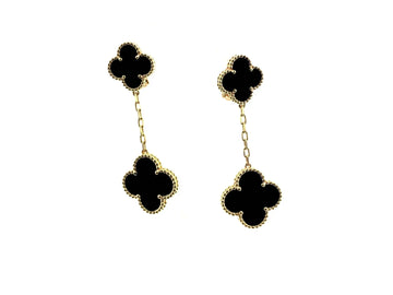 [Elowen jewelsry ]CLOVER 2 MOTIFS  EARRINGS (MULTIPLE CHOICESC