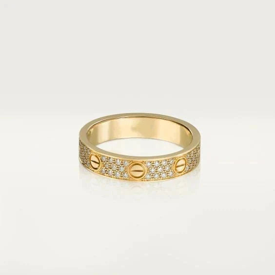 [Elowen jewelsry ]LOVE RING 3.6MM DIAMOND PAVED