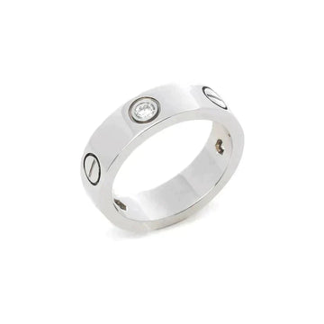 [Elowen jewelry] ラブリング 5.5mm 3ダイヤモンド シルバー