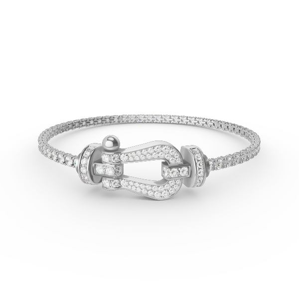 [Elowen jewelsry ]FORCE  LARGE HORSESHOE FULL DIAMOND TENNIS BRACELET
