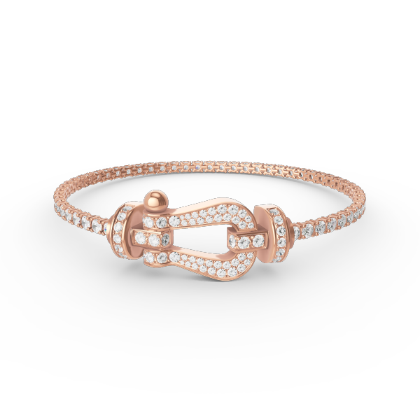 [Elowen jewelsry ]FORCE  LARGE HORSESHOE FULL DIAMOND TENNIS BRACELET